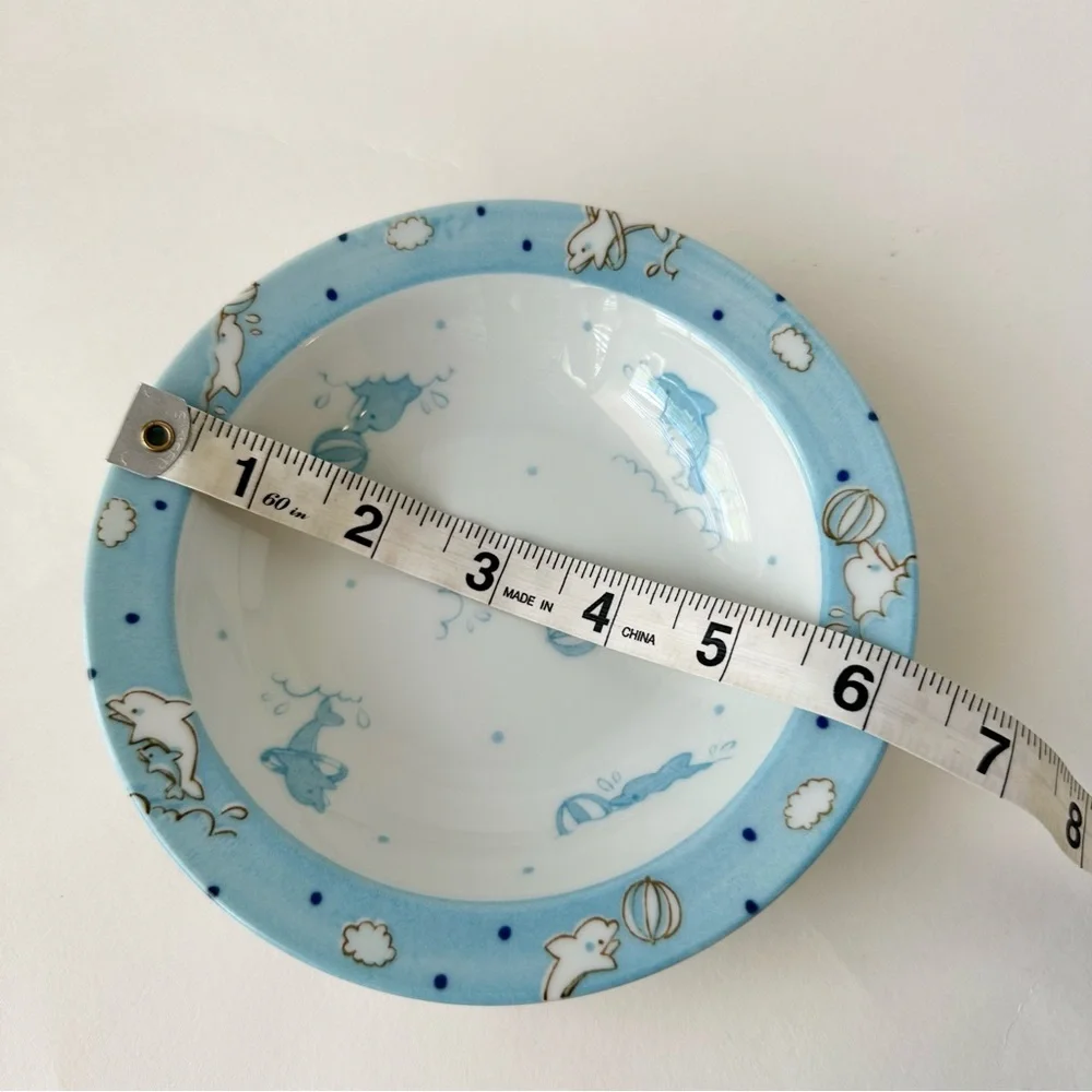 Haruka Japan Dolphin Ceramic Bowl